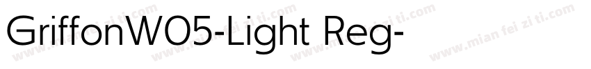 GriffonW05-Light Reg字体转换